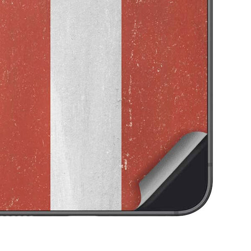Latvia Flag Distressed Galaxy S25 Plus Skin